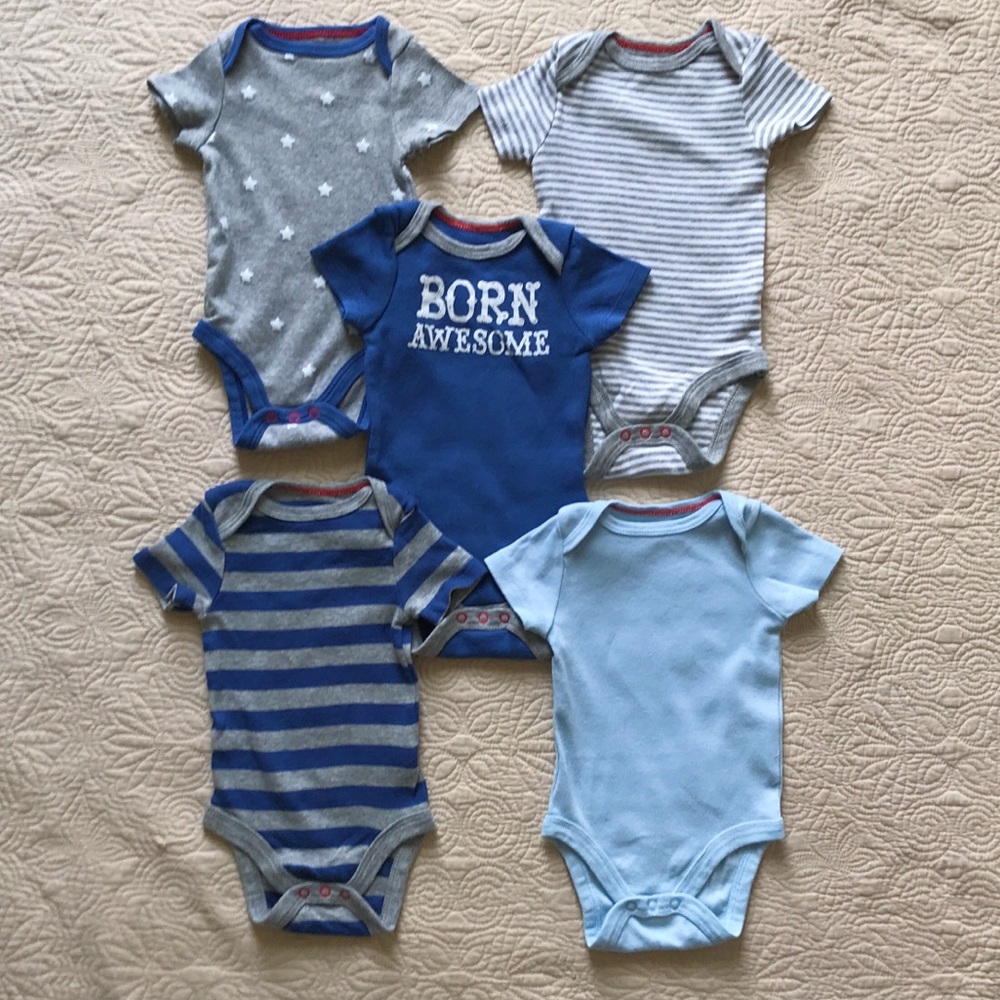 Carter’s 5-Set Short-Sleeves Bodysuits— NWOT